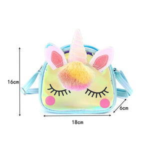 Zipper Unicorn Handbags Rainbow Travel Bag Messenger Bags Cartoon Shoulder Bag