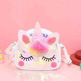 Zipper Unicorn Handbags Rainbow Travel Bag Messenger Bags Cartoon Shoulder Bag