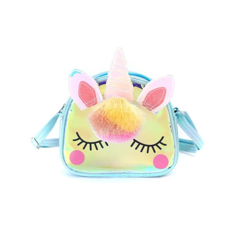 Zipper Unicorn Handbags Rainbow Travel Bag Messenger Bags Cartoon Shoulder Bag
