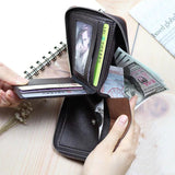 Men's Short Wallet Large-capacity Zipper Multi-card Business Wallet