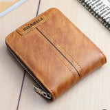 Men's Short Wallet Large-capacity Zipper Multi-card Business Wallet
