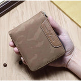 Men's Camo Zipper Wallet Big Capacity
