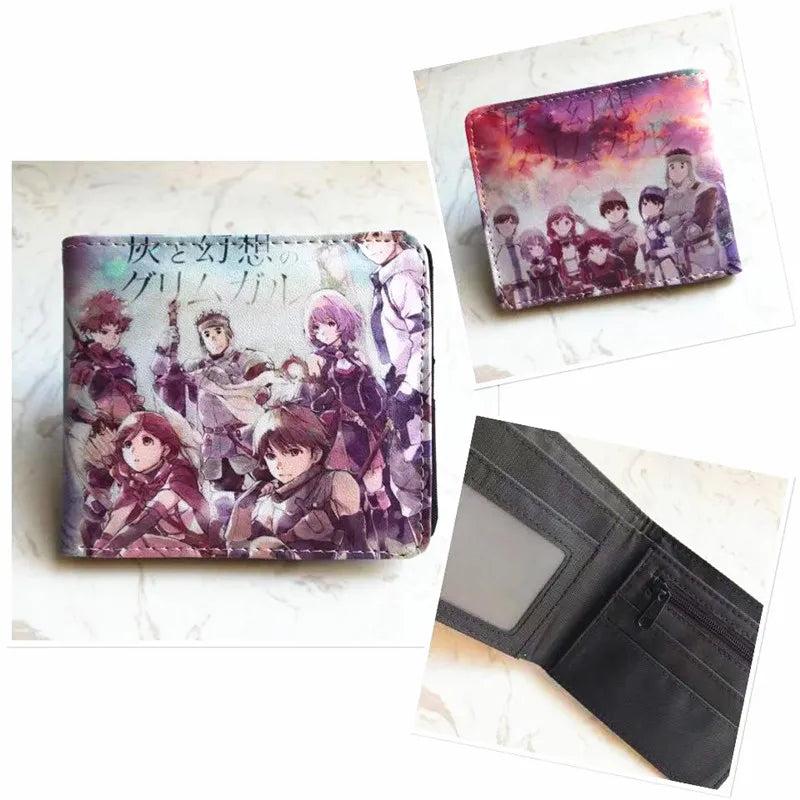 Grimgar of Fantasy and Ash Wallet PU Leather Purse Cosplay Short Wallets Gift