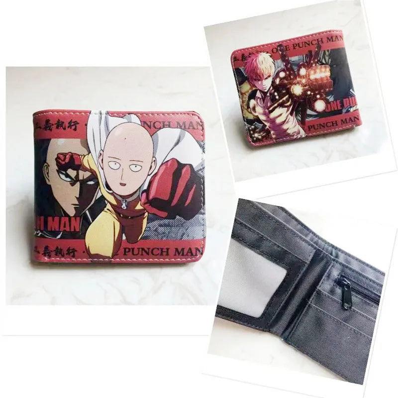 ONE PUNCH MAN Saitama Wallet PU Leather Purse Cosplay Short Wallet