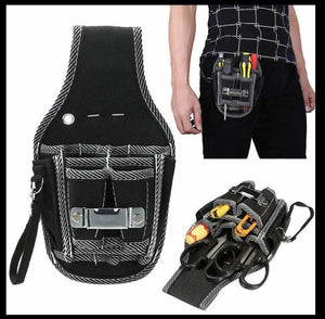 Electrician Waist Tool Pouch Bag with Belt - Screwdriver Kit Holder