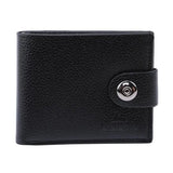 Short Men's Leather Wallet Clutch Money Bag