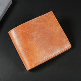 Men's Short Wallet Simulation Leather Large Capacity for Business Trip