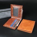 Men's Short Wallet Simulation Leather Large Capacity for Business Trip