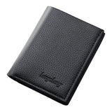 Men's Soft Leather Short Wallet Multi-function