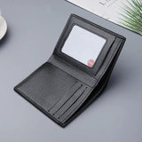 Men's Soft Leather Short Wallet Multi-function