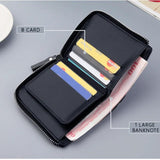 Short Casual Wallet PU Leather Small Zipper Coins Bag