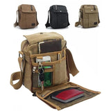 Mini Nylon Men's Crossbody Bag Retro Style Outdoor Travel Shoulder Bag