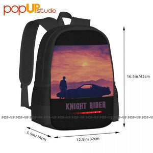 Knight Rider Kitt Hasselhoff 80S Tv Backpack Large Capacity Style Sports Bag