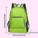 Portable Dog Print Hiking Backpack Green