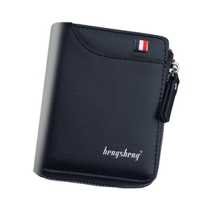 Men's Short Zipper Wallet for Coins