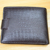 Men's Leather Wallet Clutch Bag Short Hasp Wallet