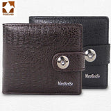 Men's Leather Wallet Clutch Bag Short Hasp Wallet