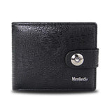 Men's Leather Wallet Clutch Bag Short Hasp Wallet