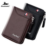Men's Short Wallet Zipper Coins Bag
