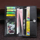 Soft Leather Slim Men's Clutch Money Bag Man Purse Thin Wallet Money Clip