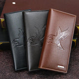 Soft Leather Slim Men's Clutch Money Bag Man Purse Thin Wallet Money Clip