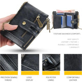 Durable Faux Leather Male Wallet Work 4 Colors