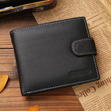 Genuine Leather Mens Wallet Short Portefeuille Homme Purses