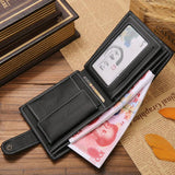 Genuine Leather Mens Wallet Short Portefeuille Homme Purses
