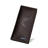 Men's Business Style Long Wallet with Magnetic Clasp