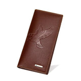 Men's Business Style Long Wallet with Magnetic Clasp