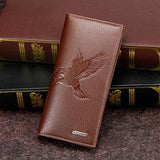 Men's Business Style Long Wallet with Magnetic Clasp