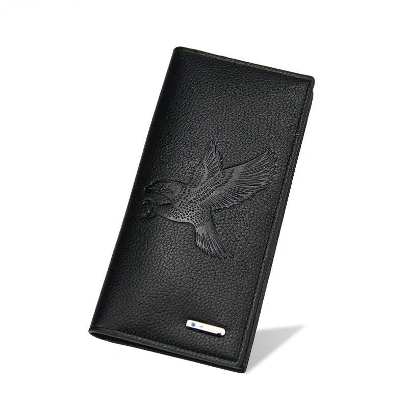 Men's Business Style Long Wallet with Magnetic Clasp
