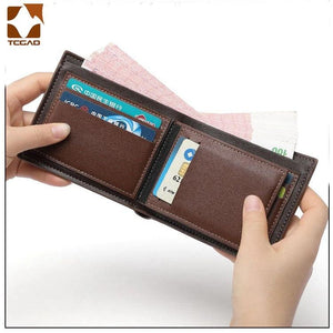 Men's Vintage Small Wallet Dollar PU Leather Billetera