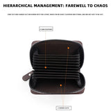 Men's Zipper Wallet Soft Lightweight Money Clip for Traveling