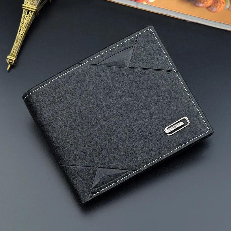 Vintage Men's Leather Trifold Wallet