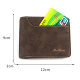 Slim Men's Wallet Classic PU Leather Photo Holder Small Purse