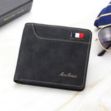 Slim Men's Wallet Classic PU Leather Photo Holder Small Purse
