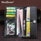 Men's Retro PU Leather Long Wallet Clutch Business Wallet