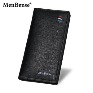 Men's Retro PU Leather Long Wallet Clutch Business Wallet