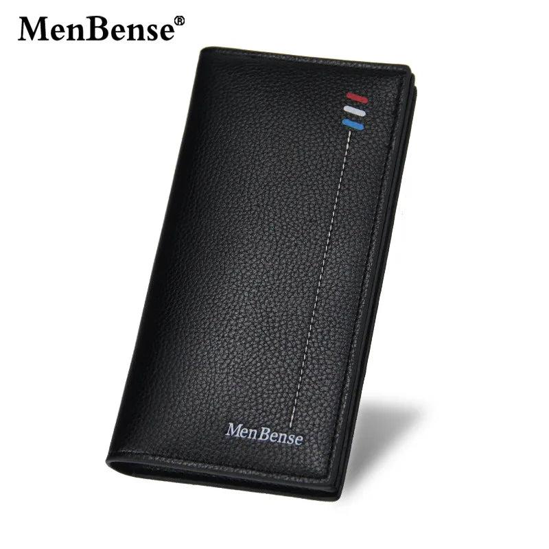 Men's Retro PU Leather Long Wallet Clutch Business Wallet