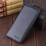 Men's Magnetic Buckle Long Wallet Multi-card Pocket