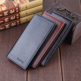 Men's Magnetic Buckle Long Wallet Multi-card Pocket
