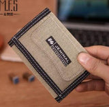 Canvas Trifold Men's Wallet 5 Colors