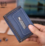 Canvas Trifold Men's Wallet 5 Colors