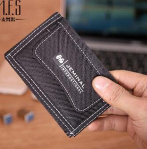 Canvas Trifold Men's Wallet 5 Colors