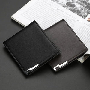 Men's Leather Billfold Slim Wallet Credit Card Holders