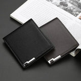 Men's Leather Billfold Slim Wallet Credit Card Holders