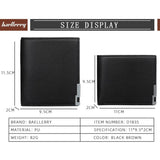 Men's Leather Billfold Slim Wallet Credit Card Holders