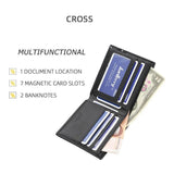Men's Leather Billfold Slim Wallet Credit Card Holders