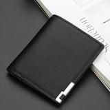 Men's Leather Billfold Slim Wallet Credit Card Holders
